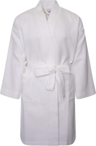 albornoz blanco mujer algodón turco