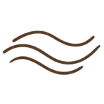 logo simulando la microfibra, unas líneas onduladas